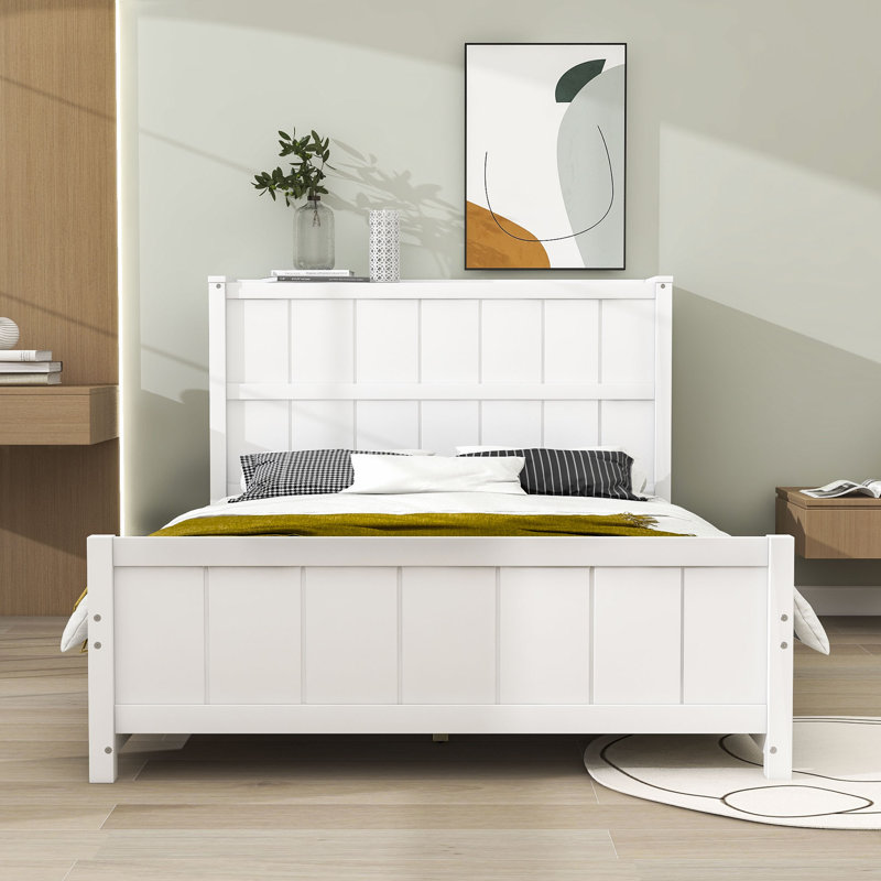 Red Barrel Studio® Dewsbury Full Size Wood Platform Bed with Drawers